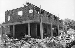 The Shopping Centre under construction on Bellair Road.