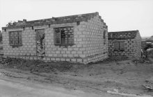 Two of the houses that are being onstructed by the Cato Crest Savings Club at the Greenfields Housing Project.
